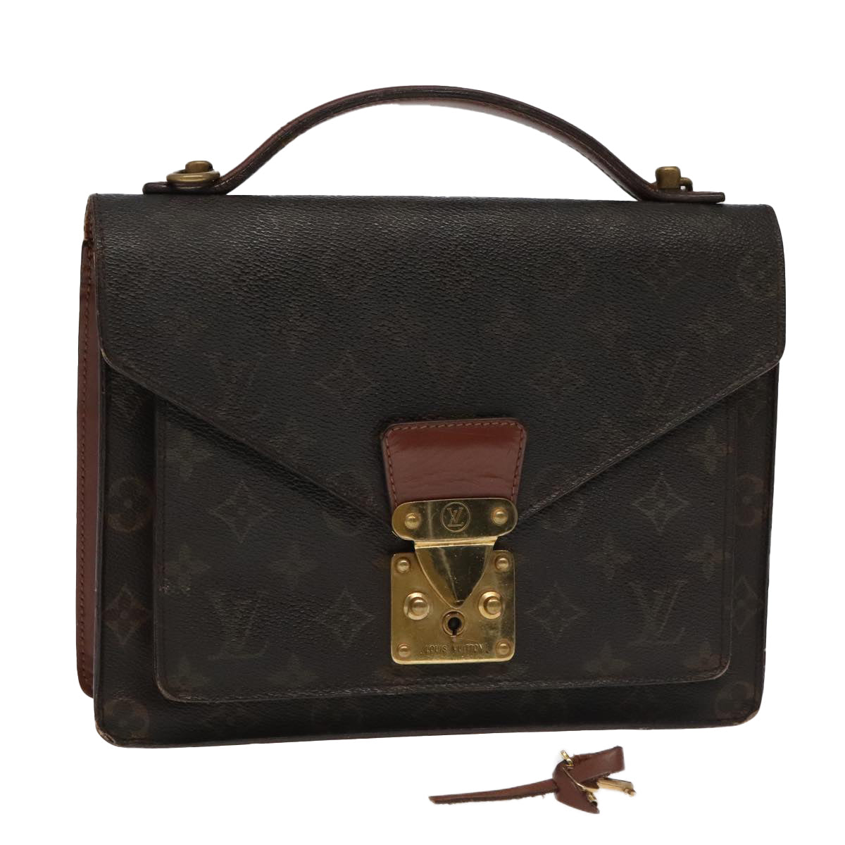 LOUIS VUITTON Monogram Monceau 26 Shoulder Bag M51187 LV Auth 94460