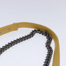 CHANEL Matelasse 20 Chain Boy Chanel Umhängetasche Velours Gelb CC Auth 94468V-8