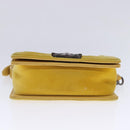 CHANEL Matelasse 20 Chain Boy Chanel Umhängetasche Velours Gelb CC Auth 94468V-5