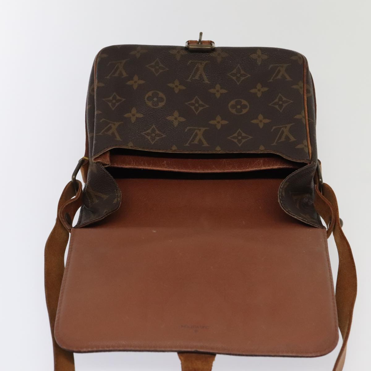 LOUIS VUITTON Monogram Cartouchiere MM Shoulder Bag M51253 LV Auth 94555