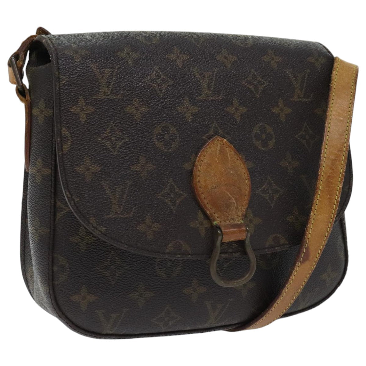 LOUIS VUITTON Monogram Saint Cloud GM Shoulder Bag M51242 LV Auth 94556