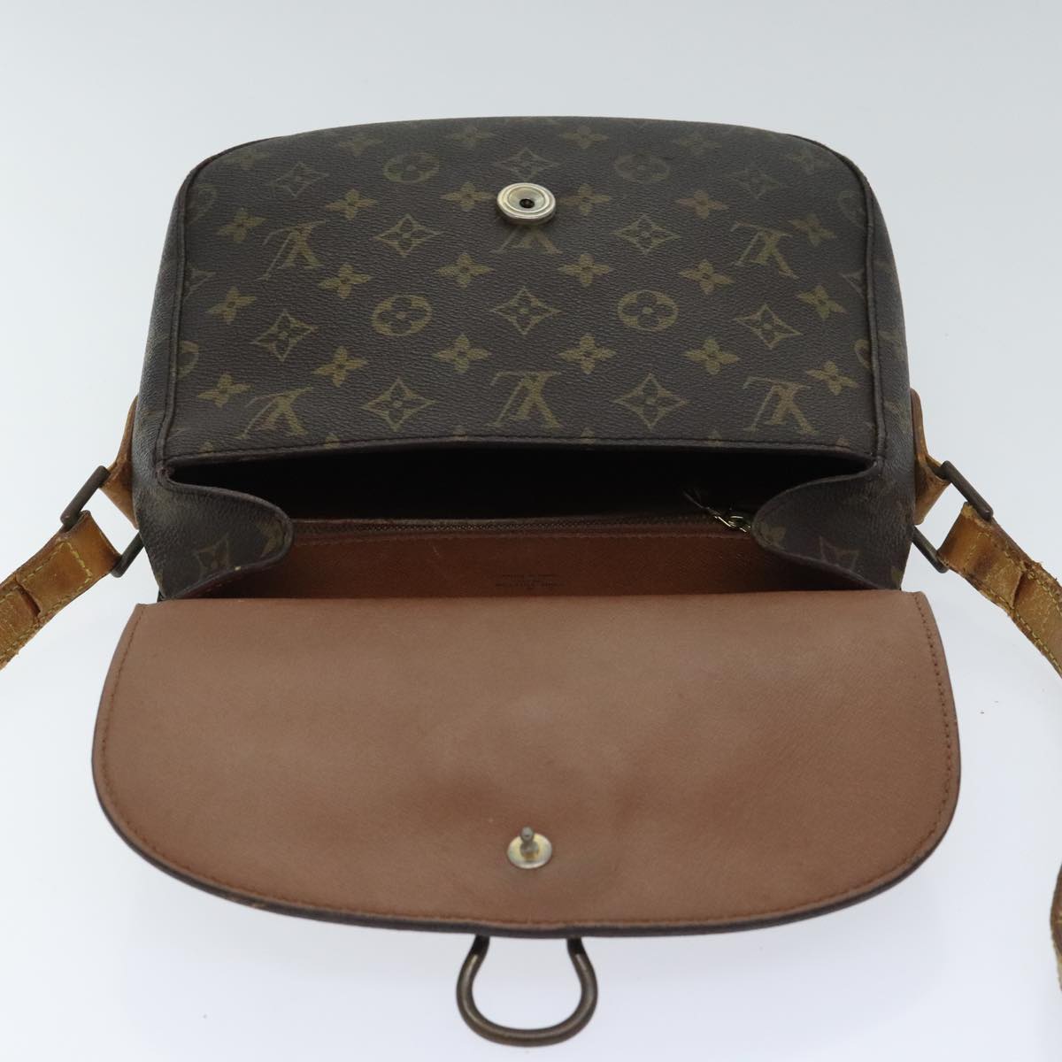 LOUIS VUITTON Monogram Saint Cloud GM Shoulder Bag M51242 LV Auth 94556