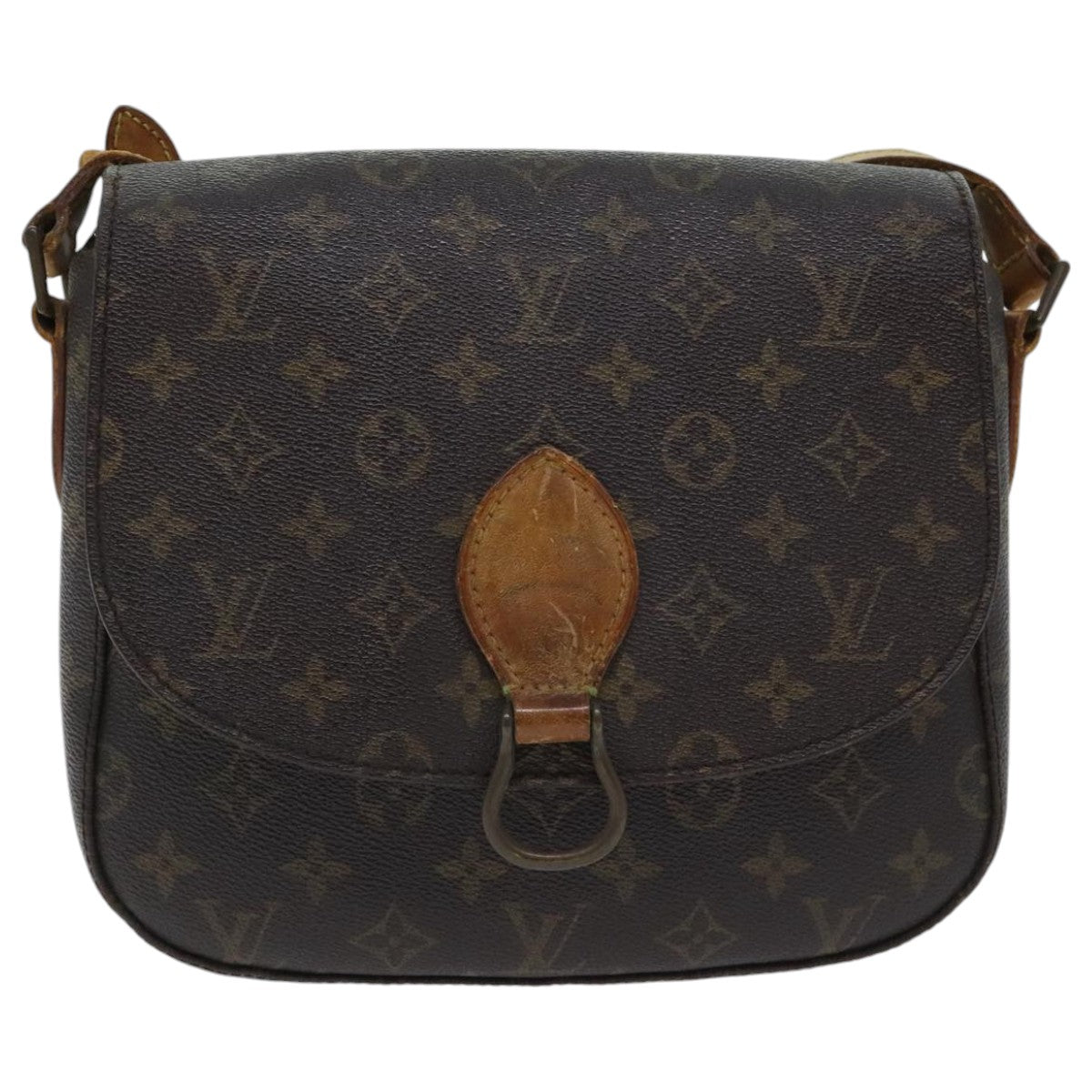 LOUIS VUITTON Monogram Saint Cloud GM Shoulder Bag M51242 LV Auth 94556