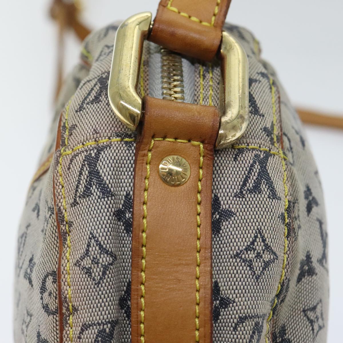 LOUIS VUITTON Monogram Mini Jeanne GM Shoulder Bag Blue M92000 LV Auth 94564