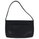 BURBERRY Nova Check Hand Bag Leather Canvas Black Beige Auth 94567-2