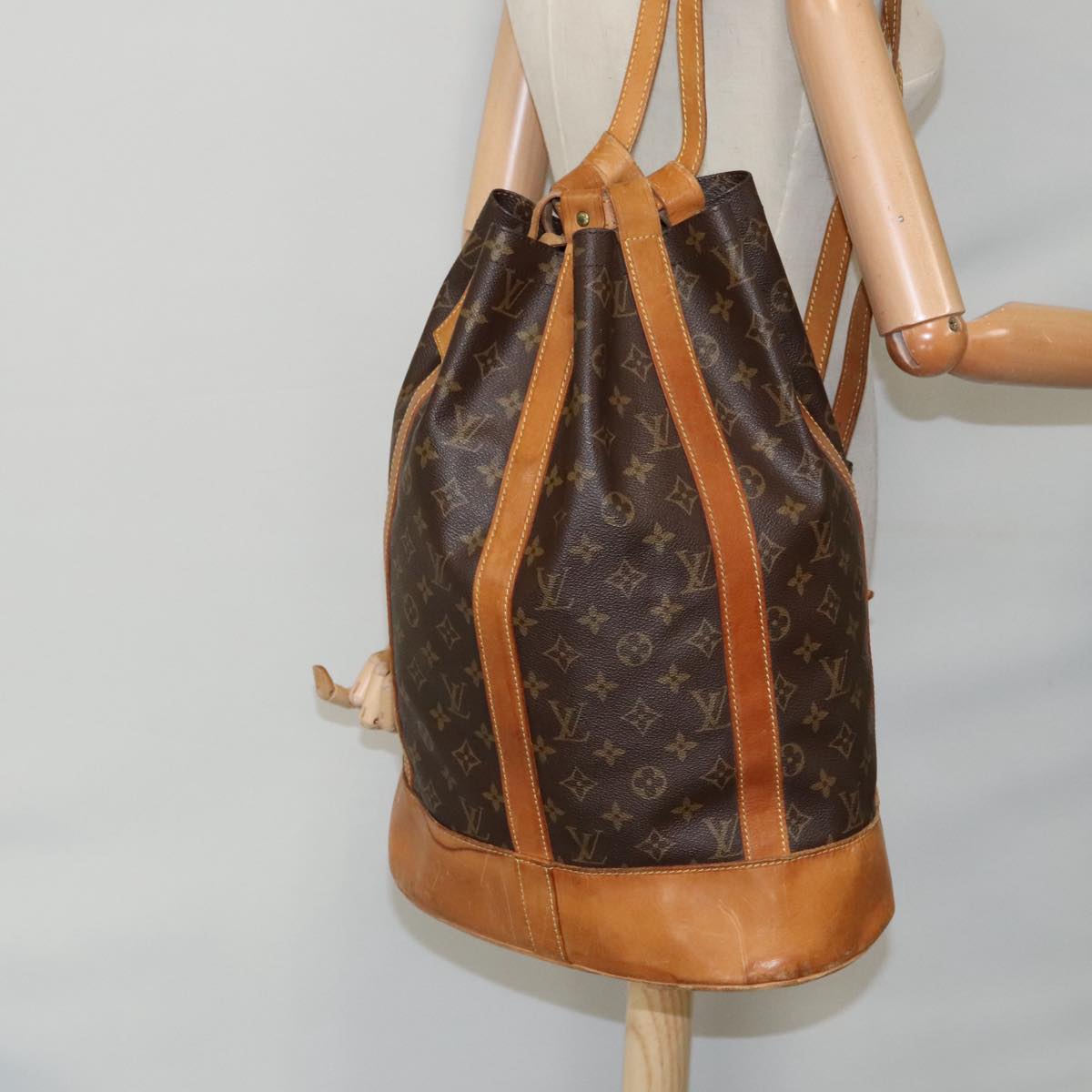 LOUIS VUITTON Monogram Randonnee GM Shoulder Bag M42244 LV Auth 94585