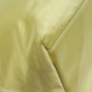 PRADA Hand Bag Satin Yellow Silver Auth 94612-16