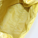 PRADA Hand Bag Satin Yellow Silver Auth 94612-10