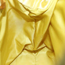 PRADA Hand Bag Satin Yellow Silver Auth 94612-19