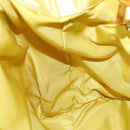 PRADA Hand Bag Satin Yellow Silver Auth 94612-20