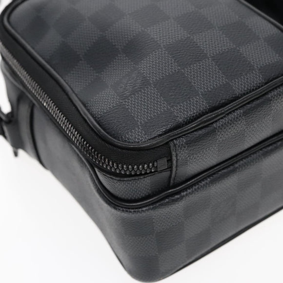 LOUIS VUITTON Damier Grafitte Utility Messenger Shoulder Bag M40280 Auth 94640SM