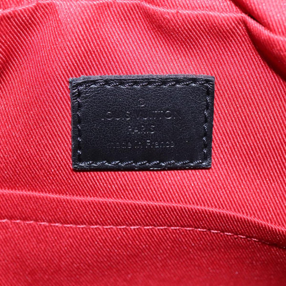 LOUIS VUITTON Damier Grafitte Utility Messenger Shoulder Bag M40280 Auth 94640A