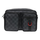 LOUIS VUITTON Damier Grafitte Utility Messenger Shoulder Bag M40280 Auth 94640A-13