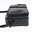 LOUIS VUITTON Damier Grafitte Utility Messenger Shoulder Bag M40280 Auth 94640SM-4