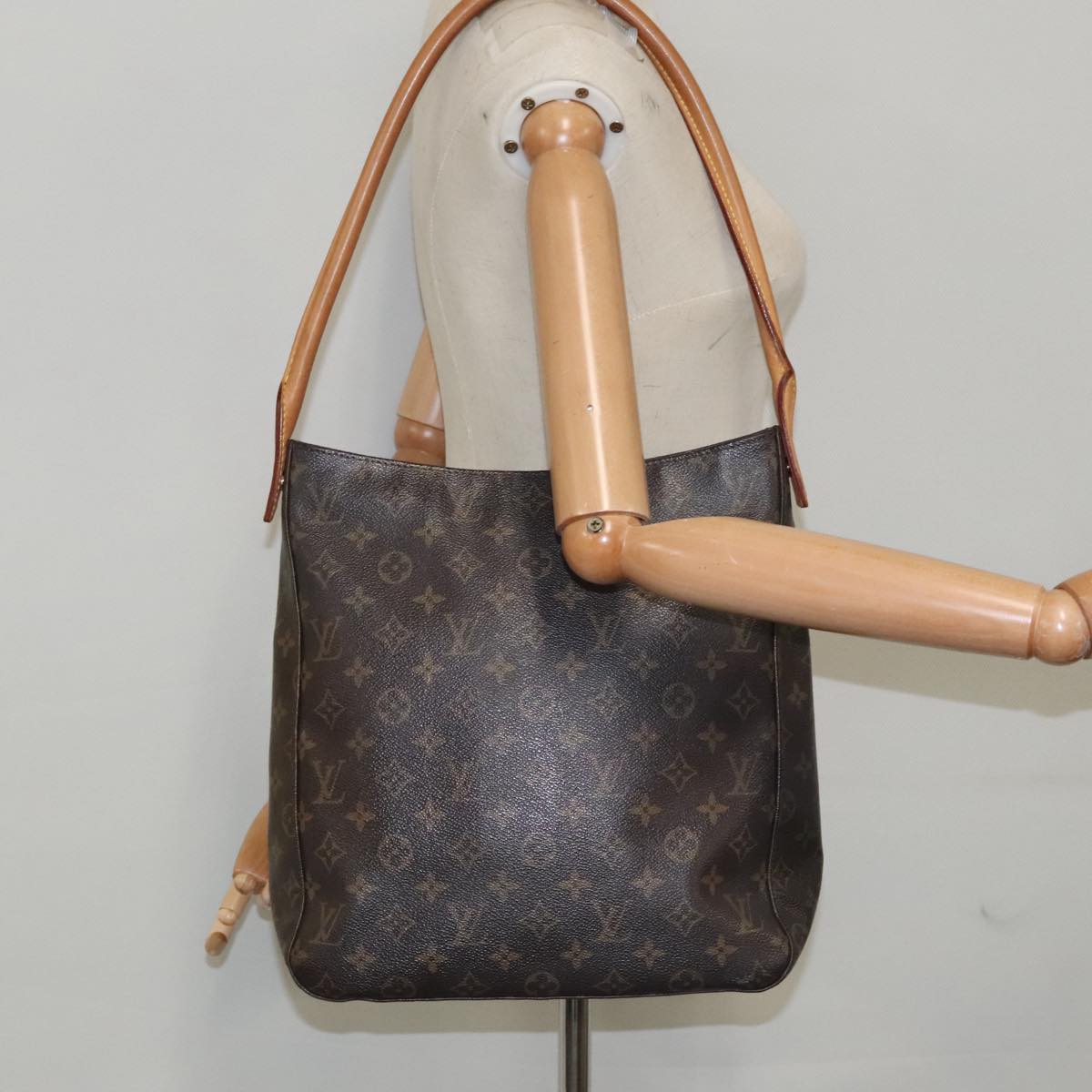 LOUIS VUITTON Monogram Looping GM Shoulder Bag M51145 LV Auth 94660