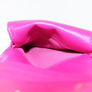 CHANEL Wallet Lamb Skin Pink Gold CC Auth 94678AM-18