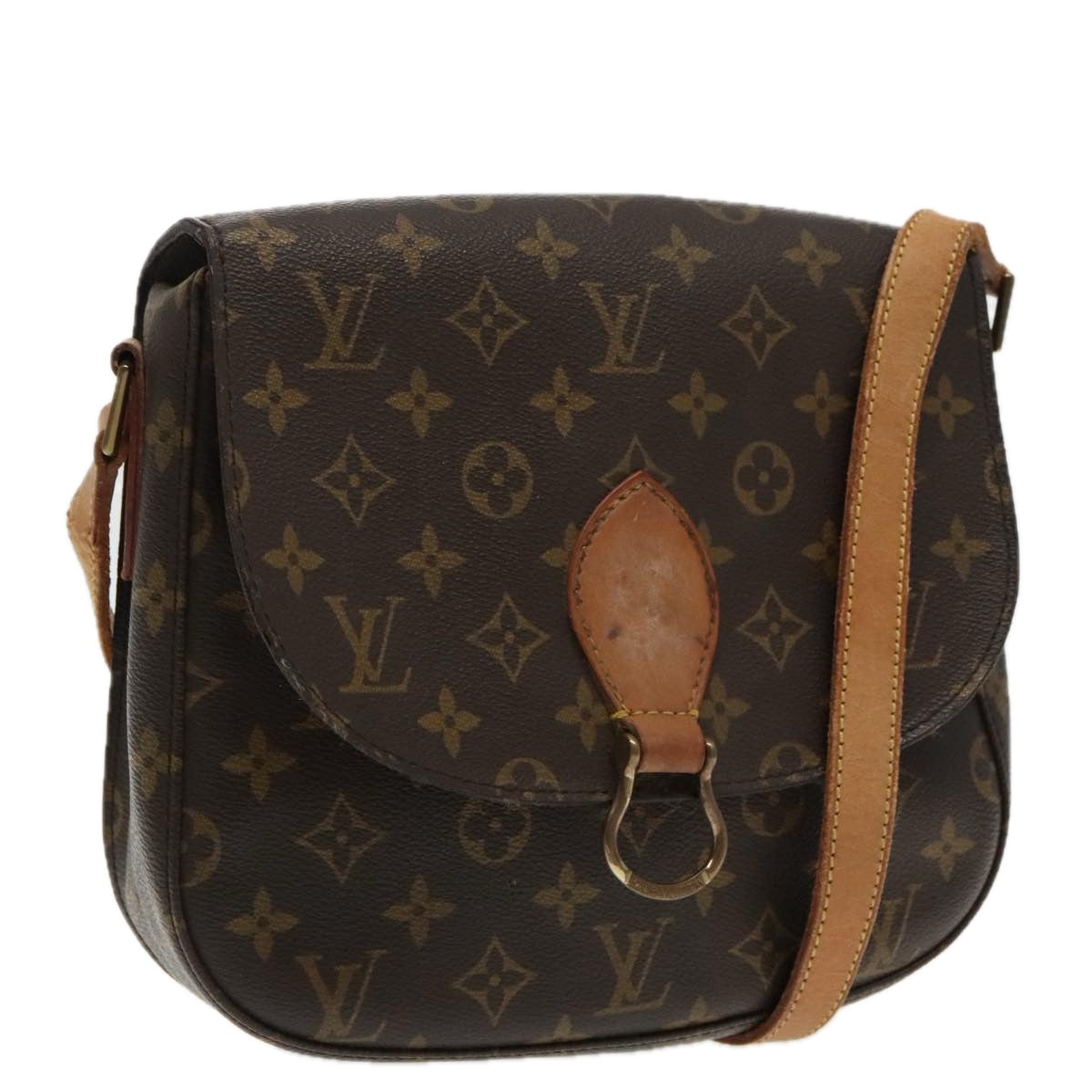 LOUIS VUITTON Monogram Saint Cloud GM Shoulder Bag M51242 LV Auth 94699