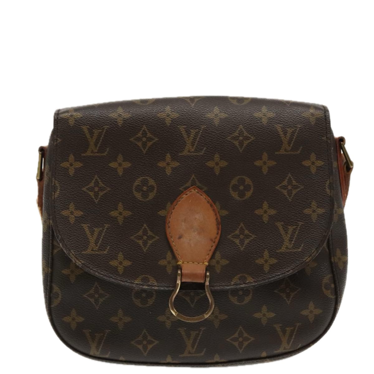 LOUIS VUITTON Monogram Saint Cloud GM Shoulder Bag M51242 LV Auth 94699