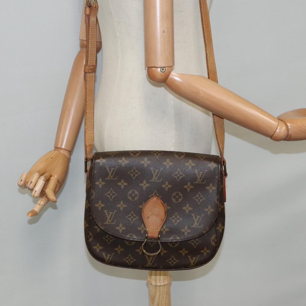 LOUIS VUITTON Monogram Saint Cloud GM Shoulder Bag M51242 LV Auth 94699