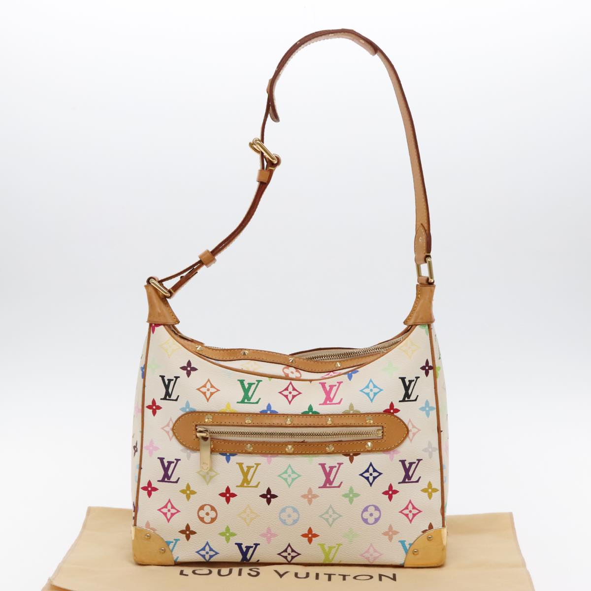 LOUIS VUITTON Monogram Multicolor Boulogne Shoulder Bag M92660 Auth 94715A