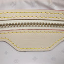 LOUIS VUITTON Suhari Lockit Clutch Bag Leather White M95629 LV Auth 94716V-20