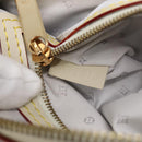 LOUIS VUITTON Suhari Lockit Clutch Bag Leather White M95629 LV Auth 94716V-11