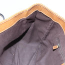GUCCI GG Canvas Hand Bag Brown Silver 113019 3444 Auth 94718-17