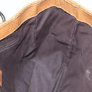 GUCCI GG Canvas Hand Bag Brown Silver 113019 3444 Auth 94718-19