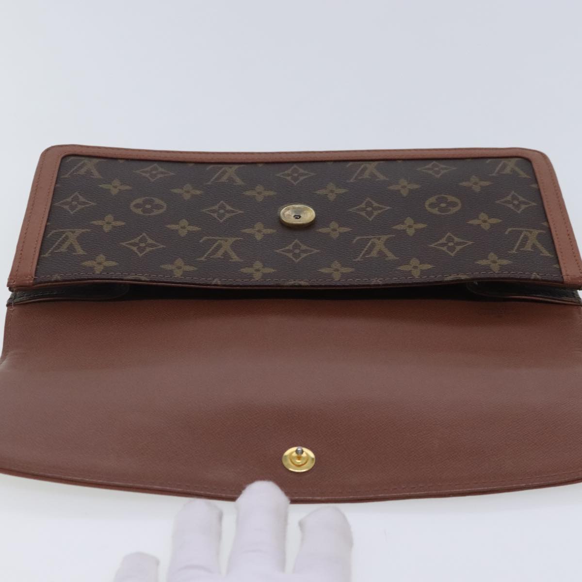 LOUIS VUITTON Monogram Pochette Dam PM Clutch Bag M51812 LV Auth 94727