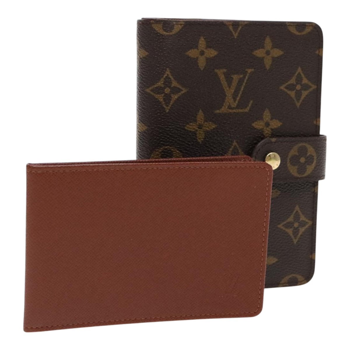 LOUIS VUITTON Monogram Porto Papie Zip Wallet M61207 LV Auth 94739