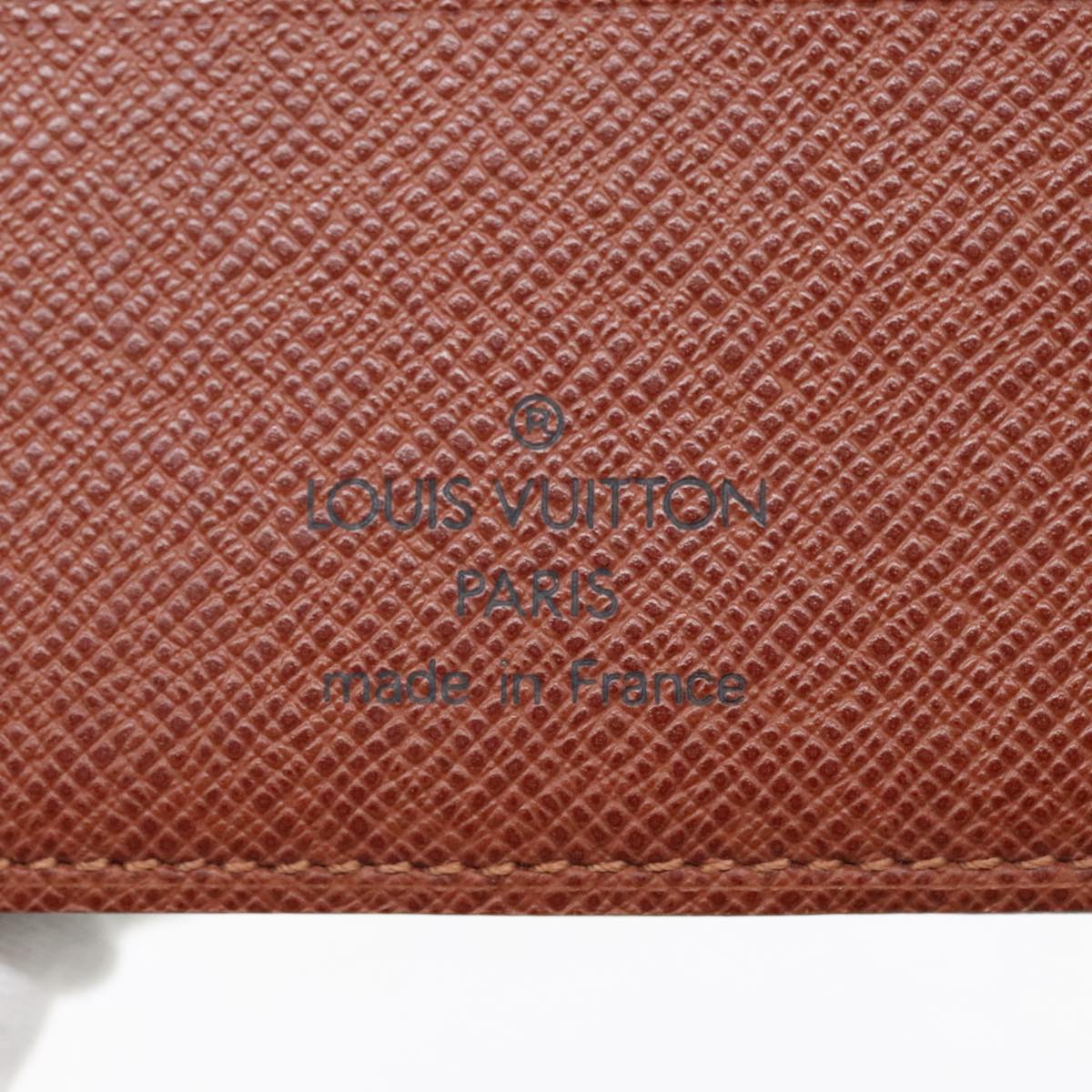 LOUIS VUITTON Monogram Porto Papie Zip Wallet M61207 LV Auth 94739