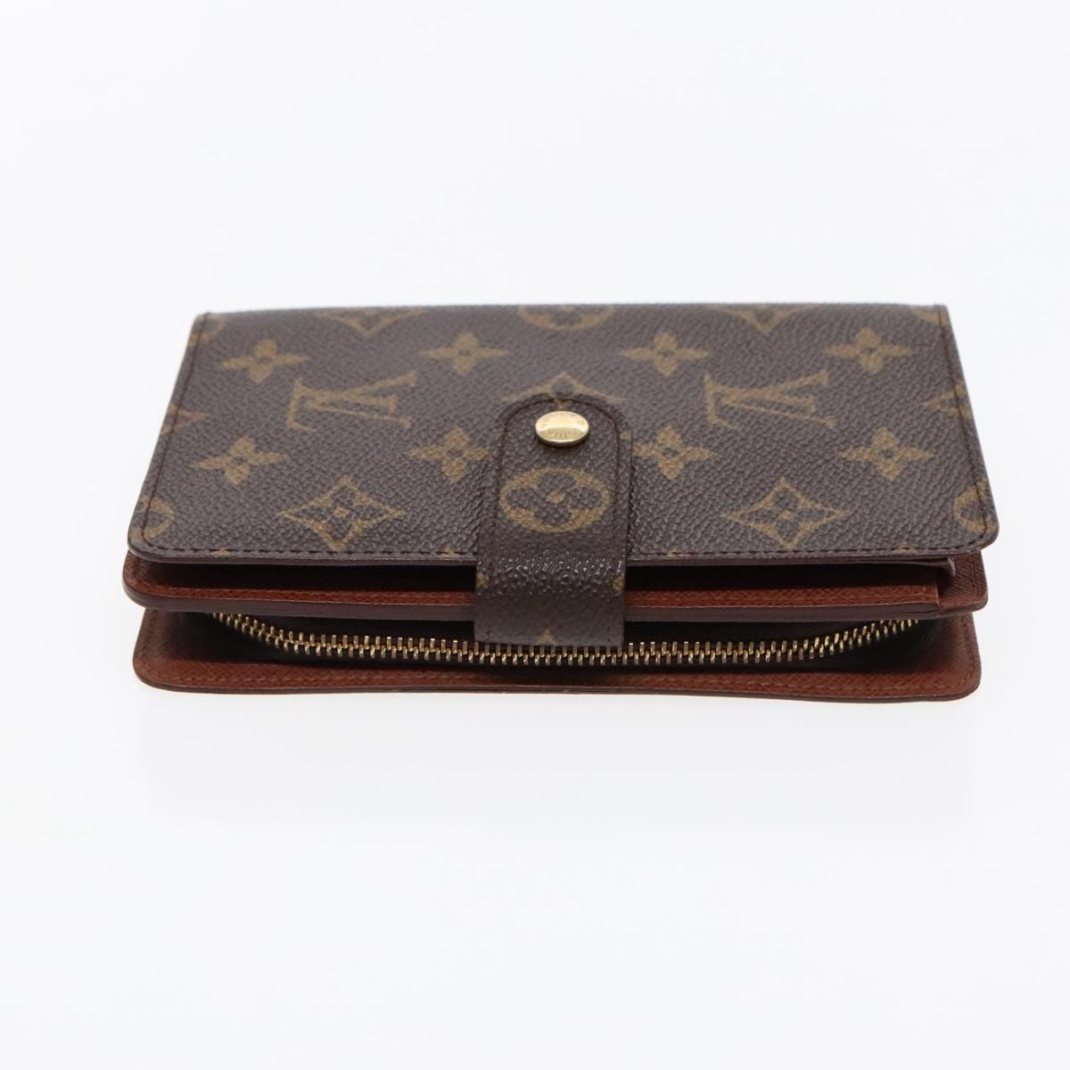 LOUIS VUITTON Monogram Porto Papie Zip Wallet M61207 LV Auth 94739