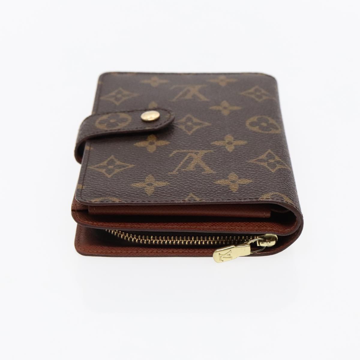 LOUIS VUITTON Monogram Porto Papie Zip Wallet M61207 LV Auth 94739