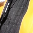 PRADA Hand Bag Canvas Beige Silver Auth 94761-11