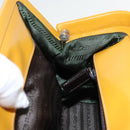 PRADA Hand Bag Canvas Beige Silver Auth 94761-22