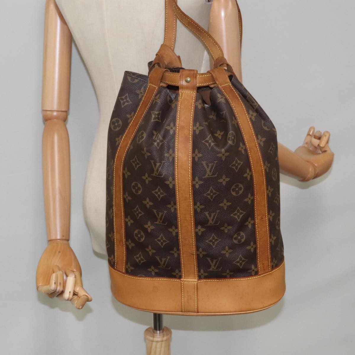 LOUIS VUITTON Monogram Randonnee PM Shoulder Bag M42243 LV Auth 94778