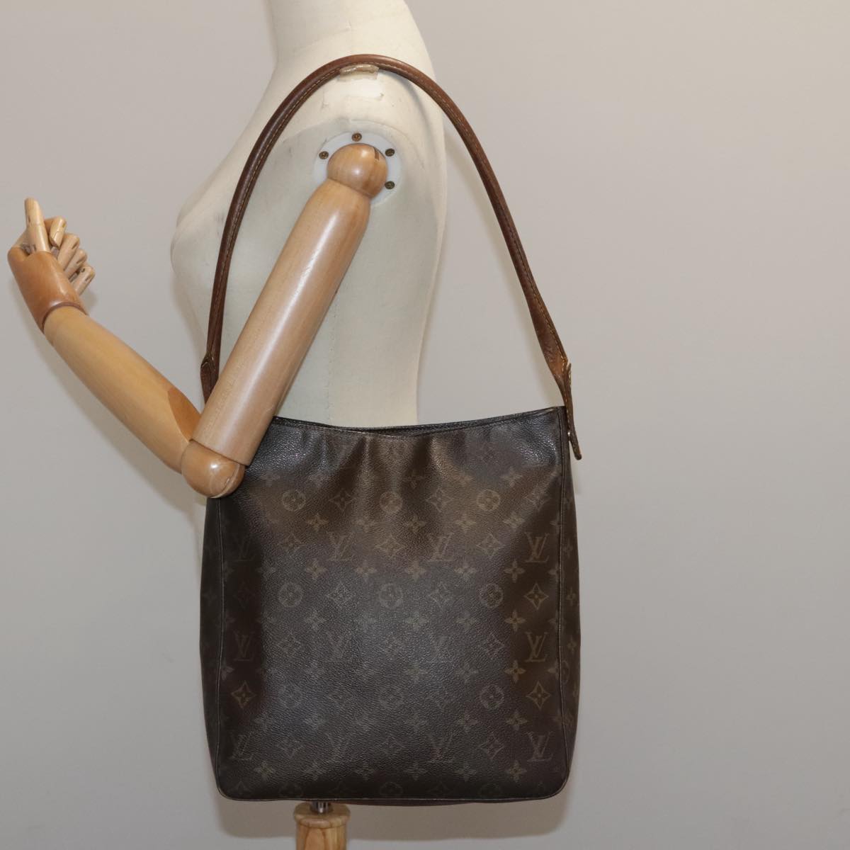 LOUIS VUITTON Monogram Looping GM Shoulder Bag M51145 LV Auth 94798