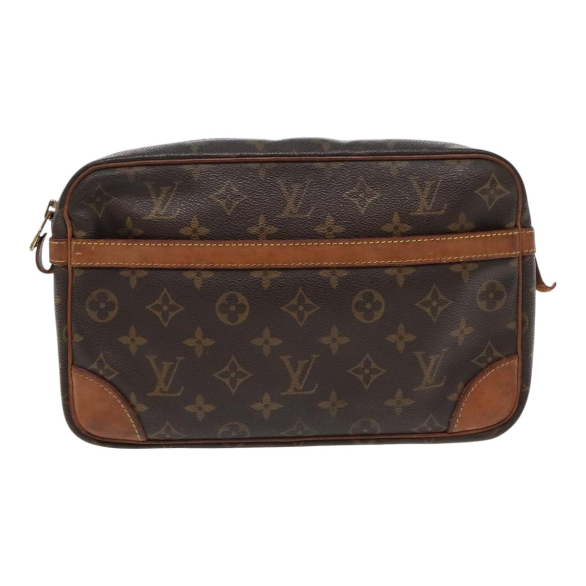 LOUIS VUITTON Monogram Compiegne 28 Clutch Bag M51845 LV Auth 94805