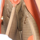 GUCCI Bamboo Hand Bag Suede 2way Orange Gold 002 123 0322 Auth 94808-18