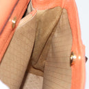 GUCCI Bamboo Hand Bag Suede 2way Orange Gold 002 123 0322 Auth 94808-21