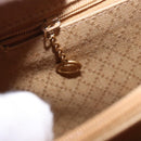 GUCCI Bamboo Hand Bag Suede 2way Orange Gold 002 123 0322 Auth 94808-22