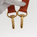 GUCCI Bamboo Hand Bag Suede 2way Orange Gold 002 123 0322 Auth 94808-27