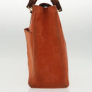 GUCCI Bamboo Hand Bag Suede 2way Orange Gold 002 123 0322 Auth 94808-3