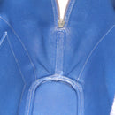 HERMES Ildo Shiki Hand Bag Leather Blue Gold Auth 94816A-19