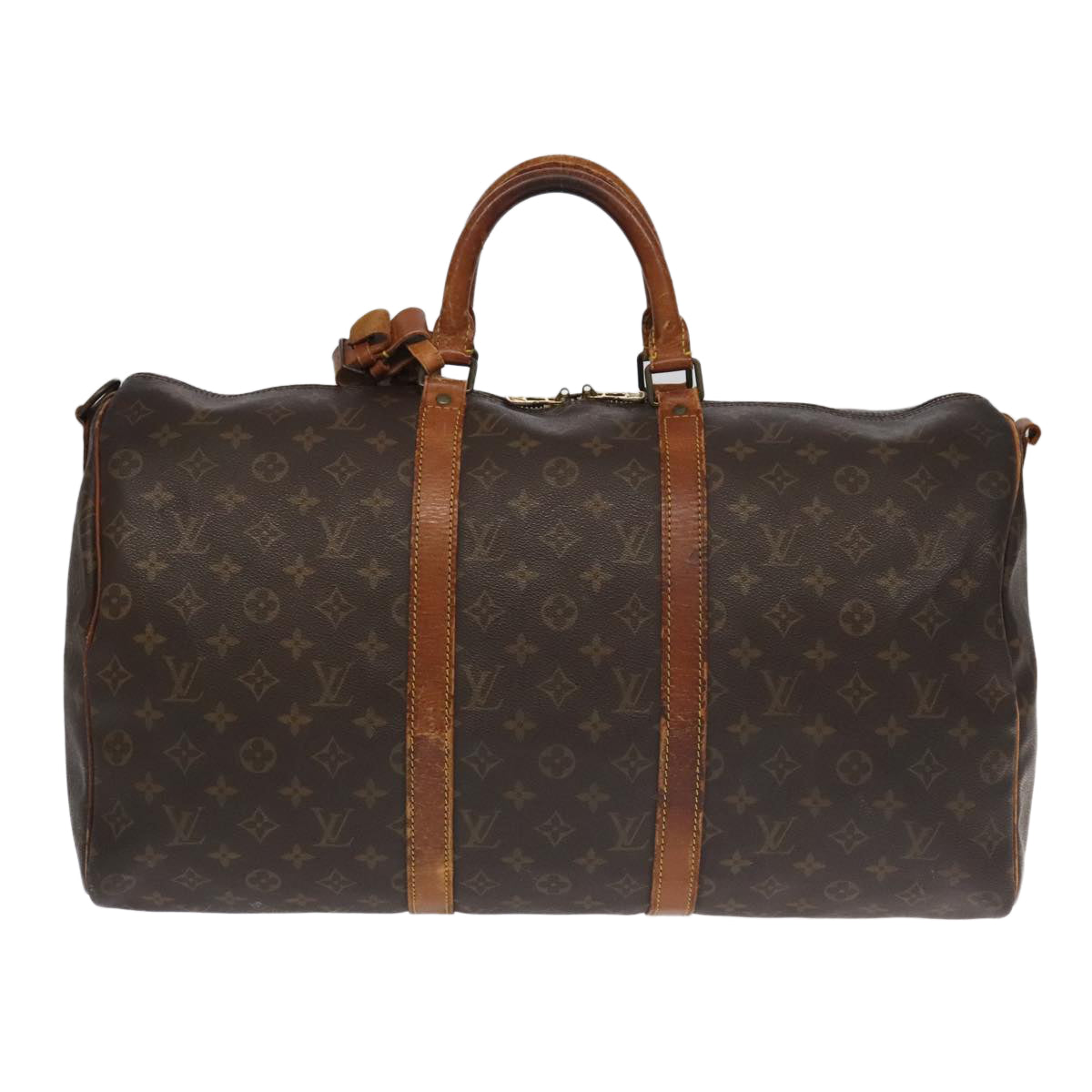 LOUIS VUITTON Monogram Keepall Bandouliere 50 Boston Bag M41416 LV Auth 94821 - 0