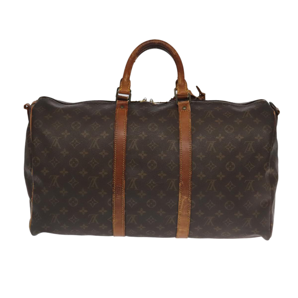 LOUIS VUITTON Monogram Keepall Bandouliere 50 Boston Bag M41416 LV Auth 94821