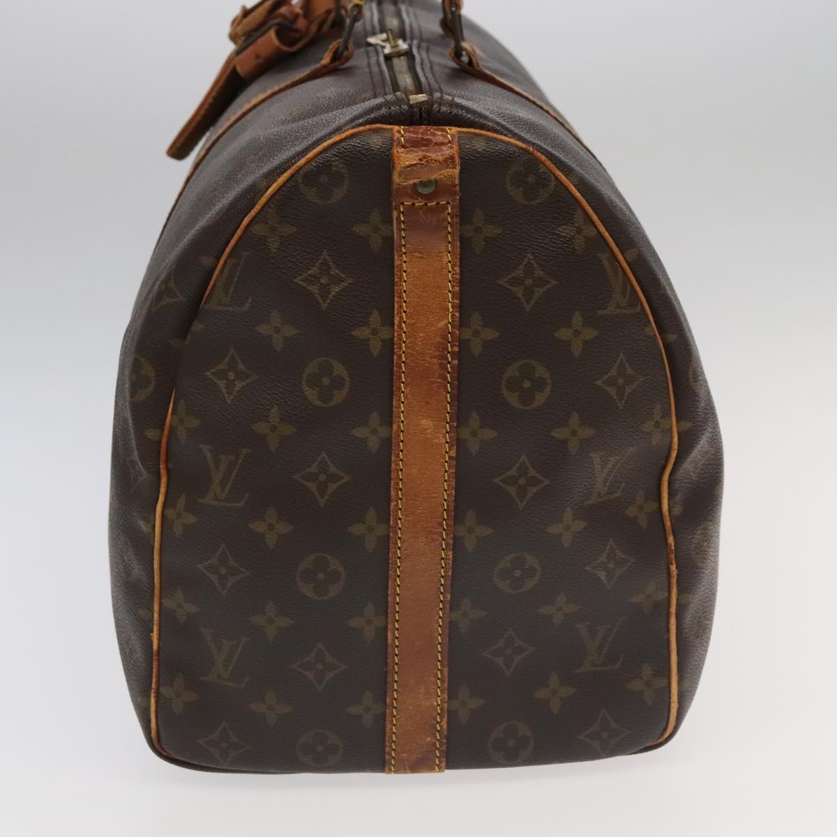 LOUIS VUITTON Monogram Keepall Bandouliere 50 Boston Bag M41416 LV Auth 94821