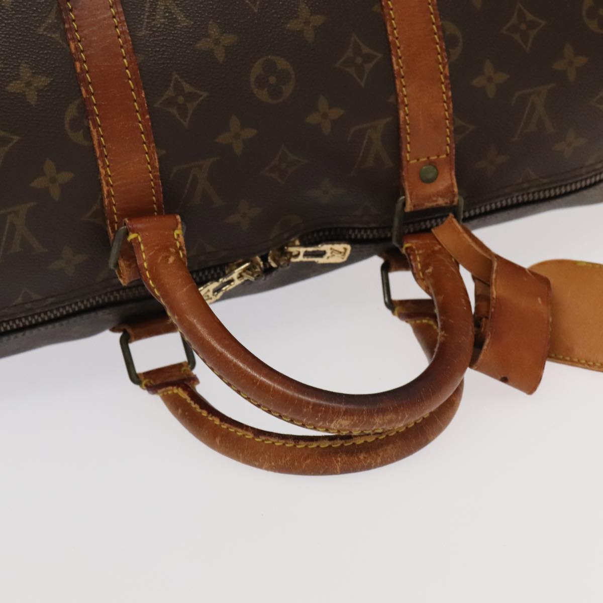 LOUIS VUITTON Monogram Keepall Bandouliere 50 Boston Bag M41416 LV Auth 94821