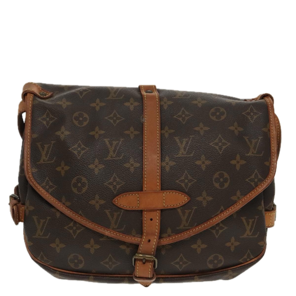 LOUIS VUITTON Monogram Saumur 30 Shoulder Bag M42256 LV Auth 94834 - 0