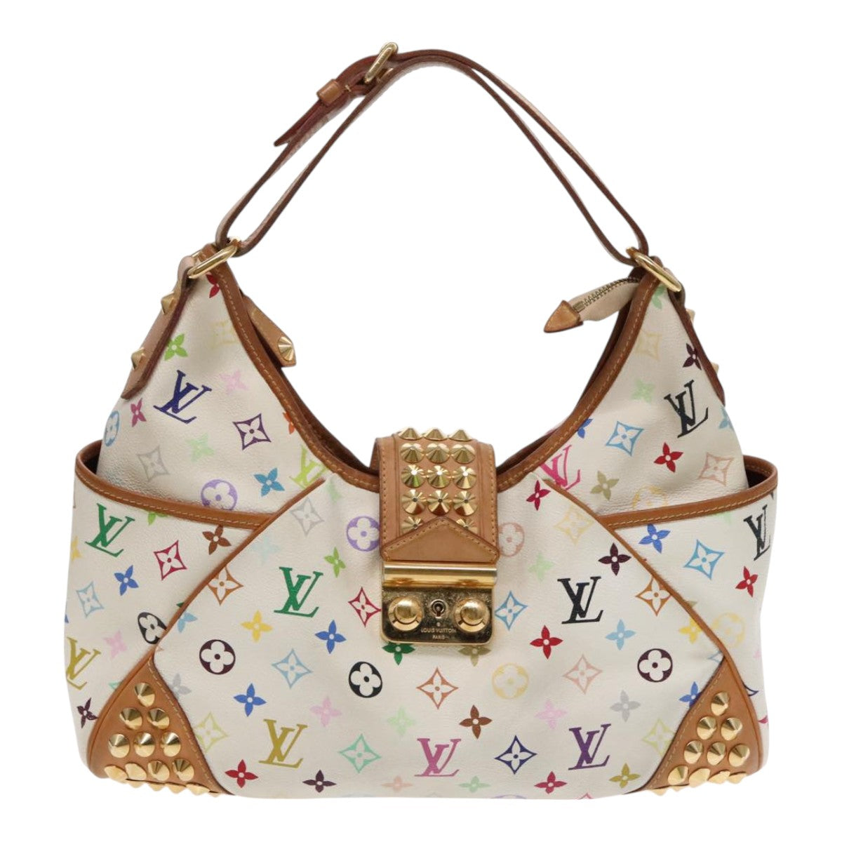 LOUIS VUITTON Monogram Multicolor Chrissie MM Shoulder Bag M40311 LV Auth 94835A